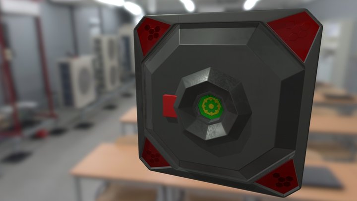 SciFi Wall Panel 3D Model