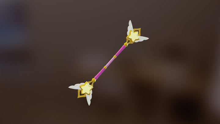 StarGuardian Lux Staff 3D Model