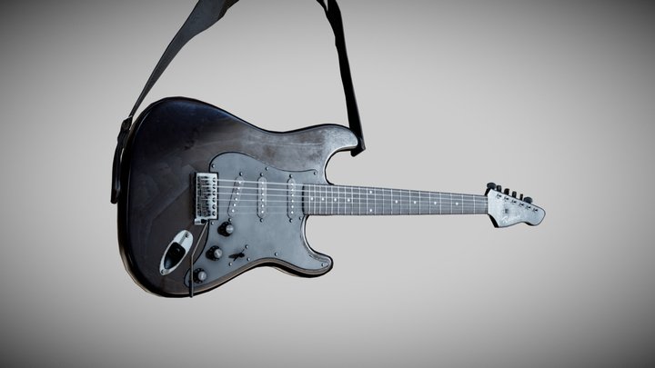 Rockburn Guitar 3D Model