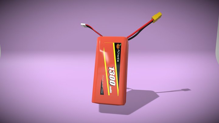 Drone_Lipo_battery_4s – Free 3D Model STL