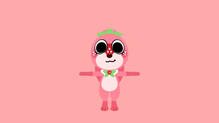 Cocoa Skin Strawberry Pawns Dandys world[Remake] – Modello 3D gratuito STL