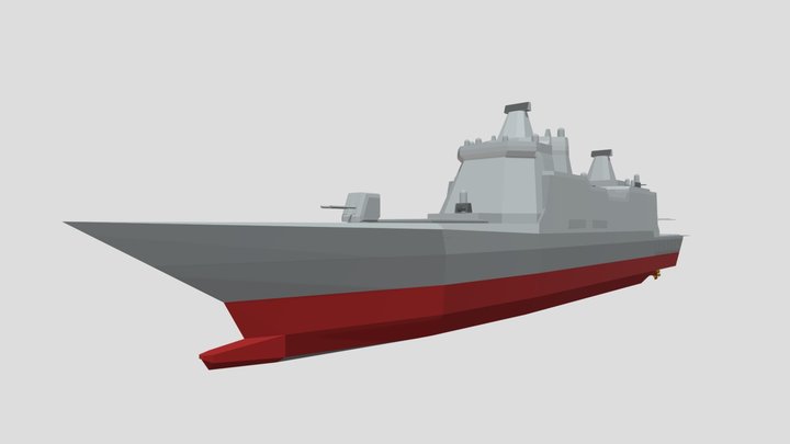 C-210 Cruiser Ship Model 3D Model