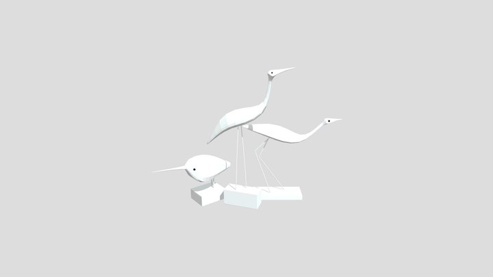Tall Bird Figurine – Modello 3D gratuito STL