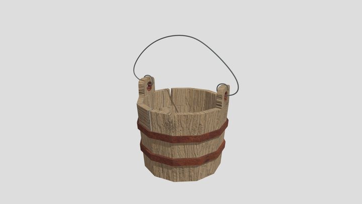 Bucket With Handle 3D Model