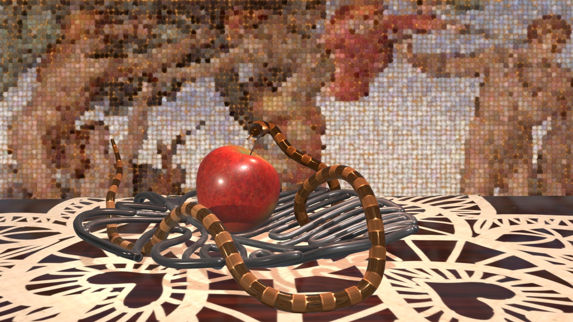 Fruit bowl " Apple Bite "