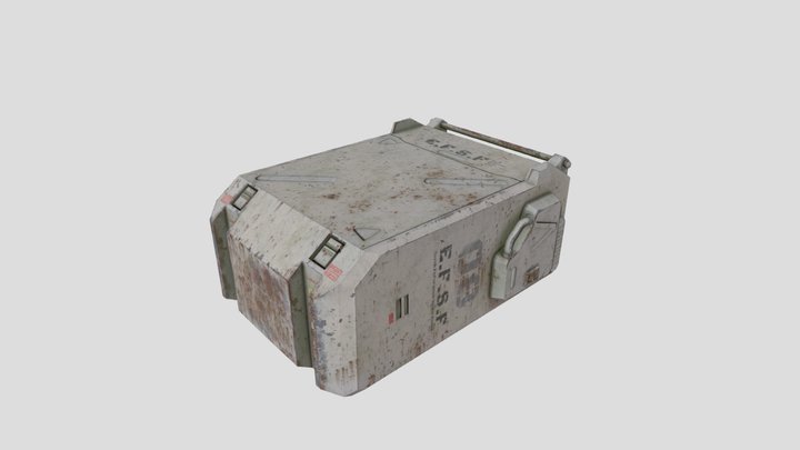 Sci-Fi Box - Gundam Ground Type Weapon Container 3D Model