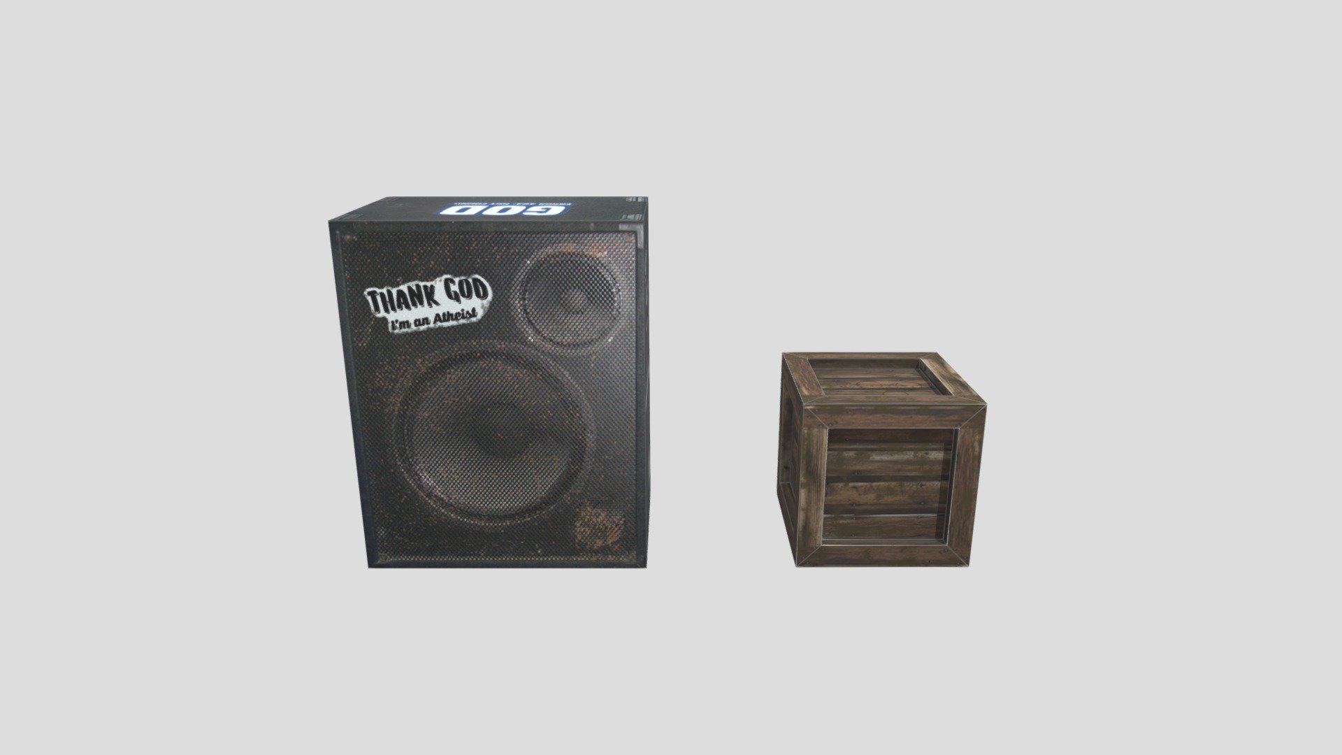 Box and Box — Sketchfab embed 3D viewer