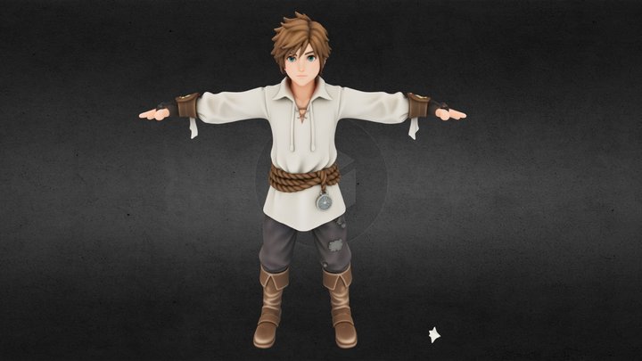 Young Adventurer 3D Model