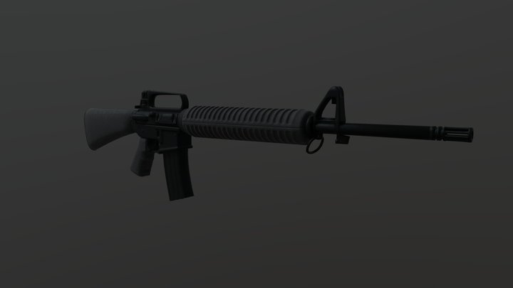 M-16 Riffle 3D Model