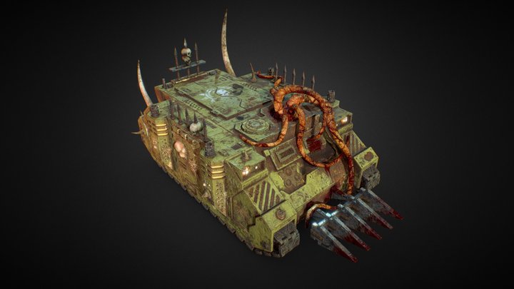 Warhammer 40000. Death guard. Rhino 3D Model