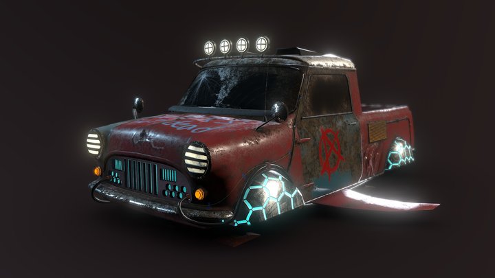 Mini Pickup 3D Model