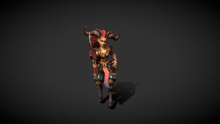 Faun Animation 3D Model