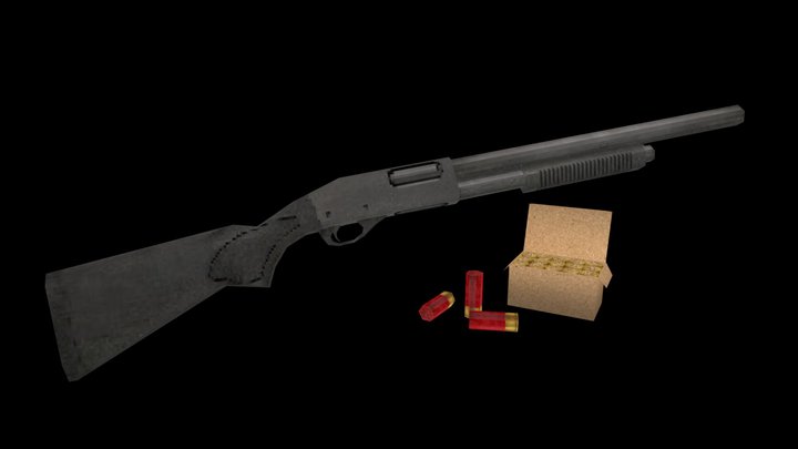 PSX Shotgun 3D Model