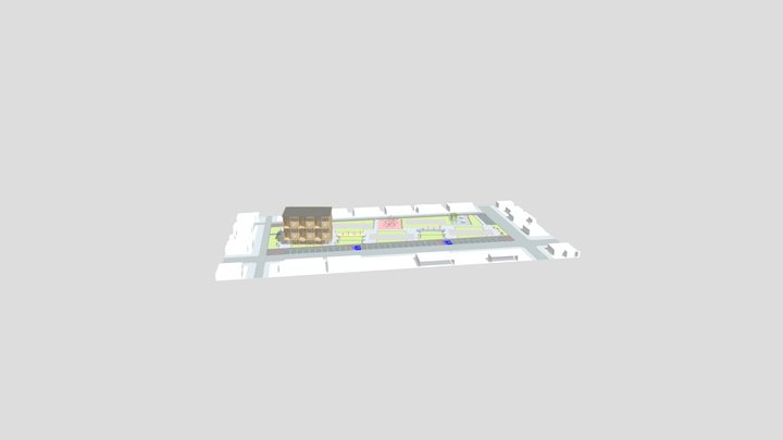 Modelo Vivienda Duo Con Equipamiento 3D Model