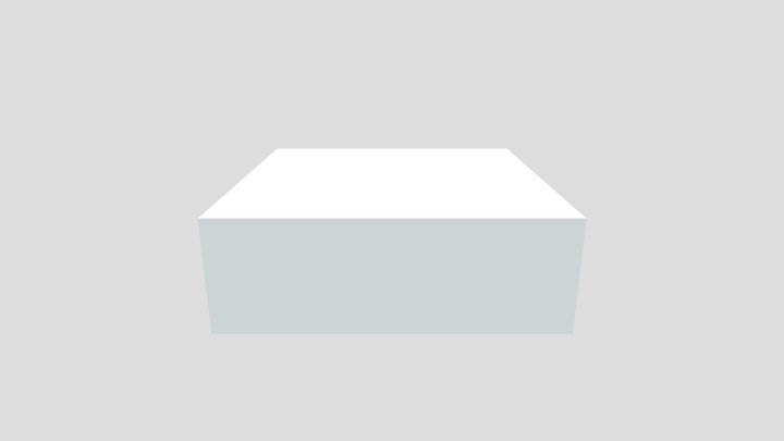 Платформа из блоков травы Minecraft 3D Model