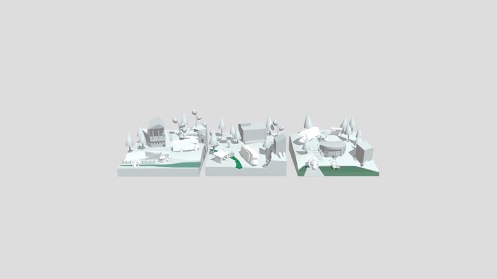 Eco House - Blockout 3D Model