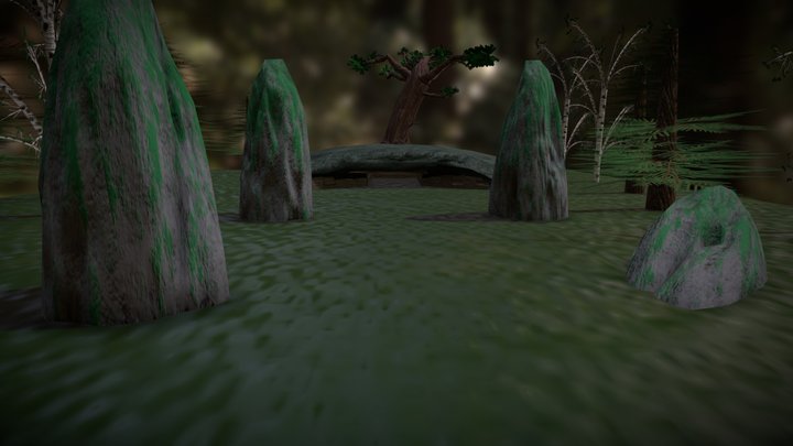 Barrow in woods 3D Model