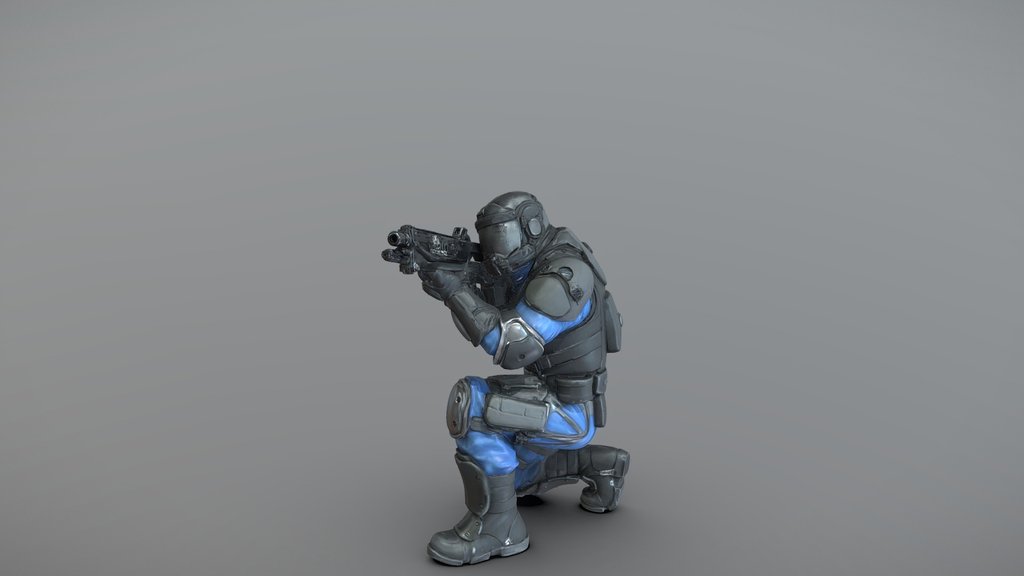 Tactical Defender- Cyberpunk Armored Operator