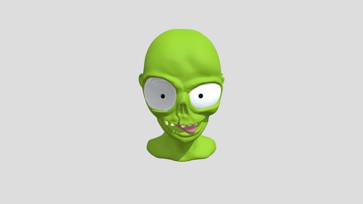 Cartoon zombie sculpt 3D Model
