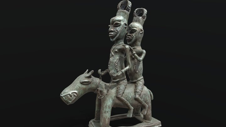 Equestrian Altar Figure (onílé) 3D Model