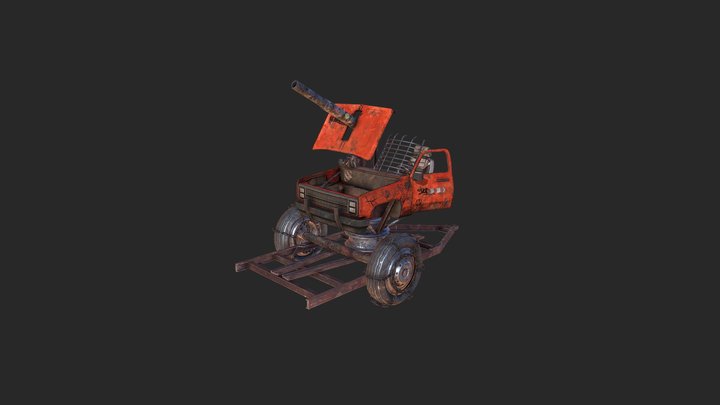 Car Cannon 3D Model