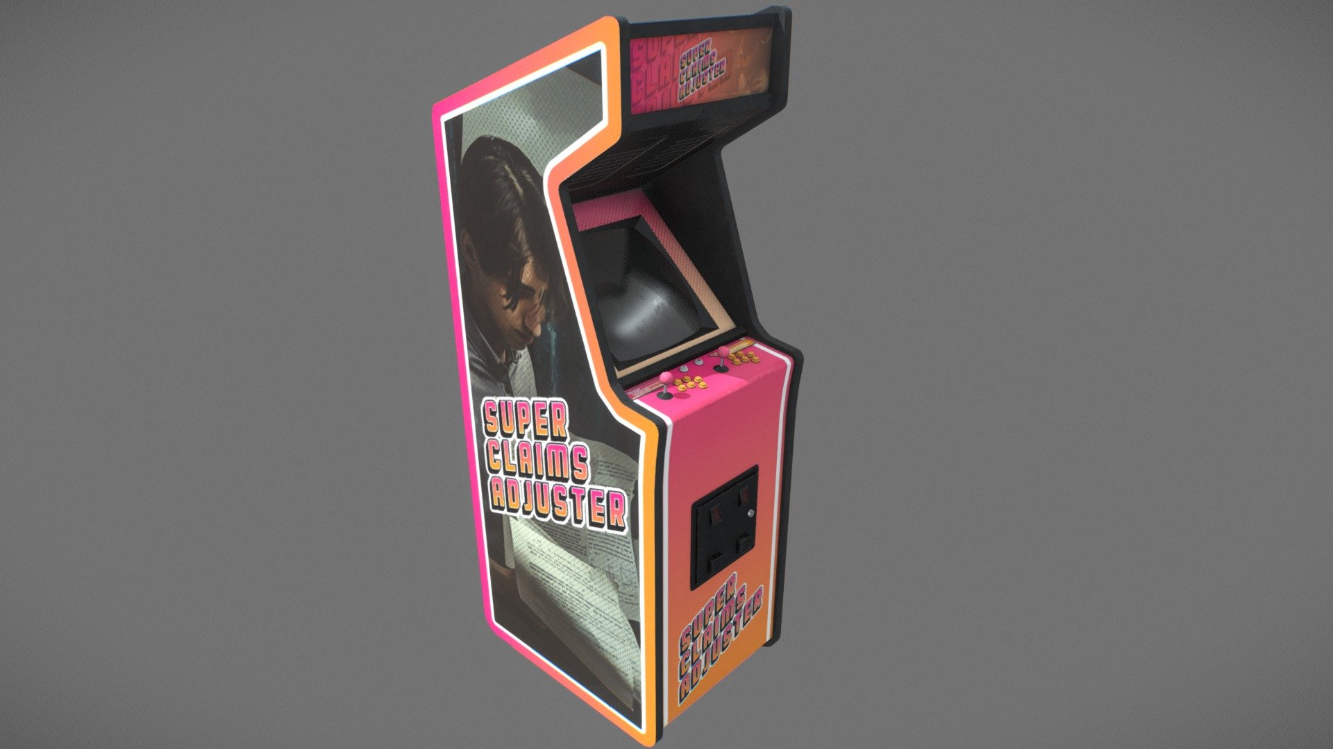 Super Claims Adjuster Arcade Cabinet
