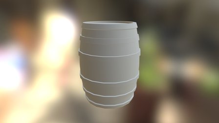 Wood Keg 3D Model