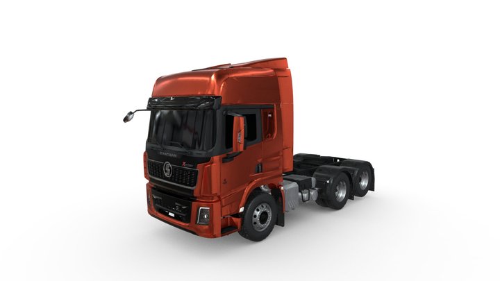 SHACMAN 6X4 NARANJA 3D Model