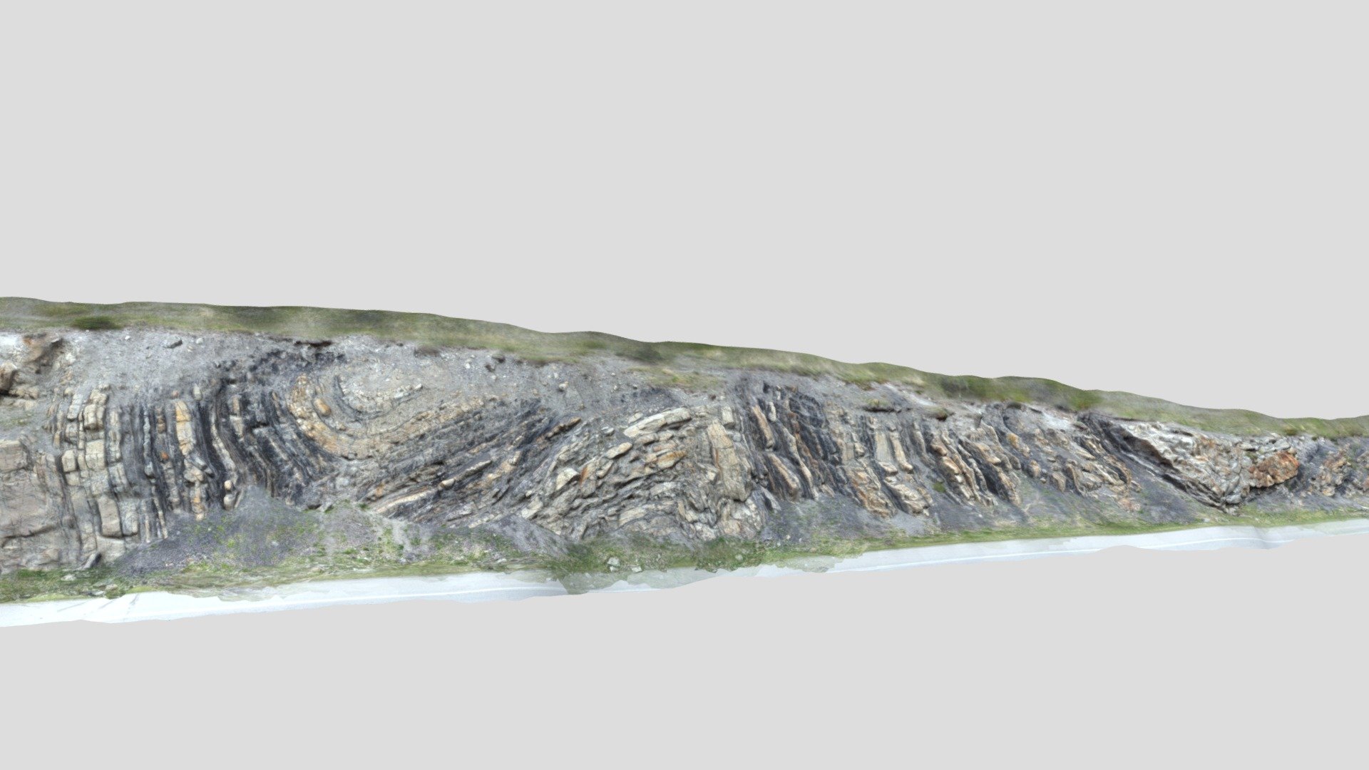 Gladstone Formation - Abraham Lake Overlook