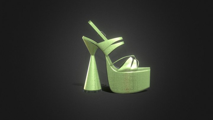 D'accori Platform Sandal 3D Model