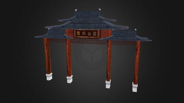 Chinese Architecture 3D Model