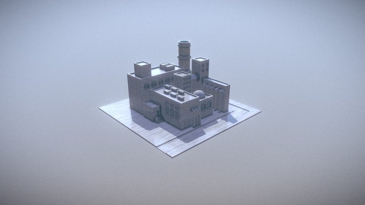 Small 3D industry 3D Model