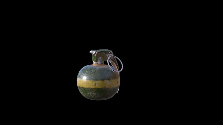 cs:go grenade 3D Model