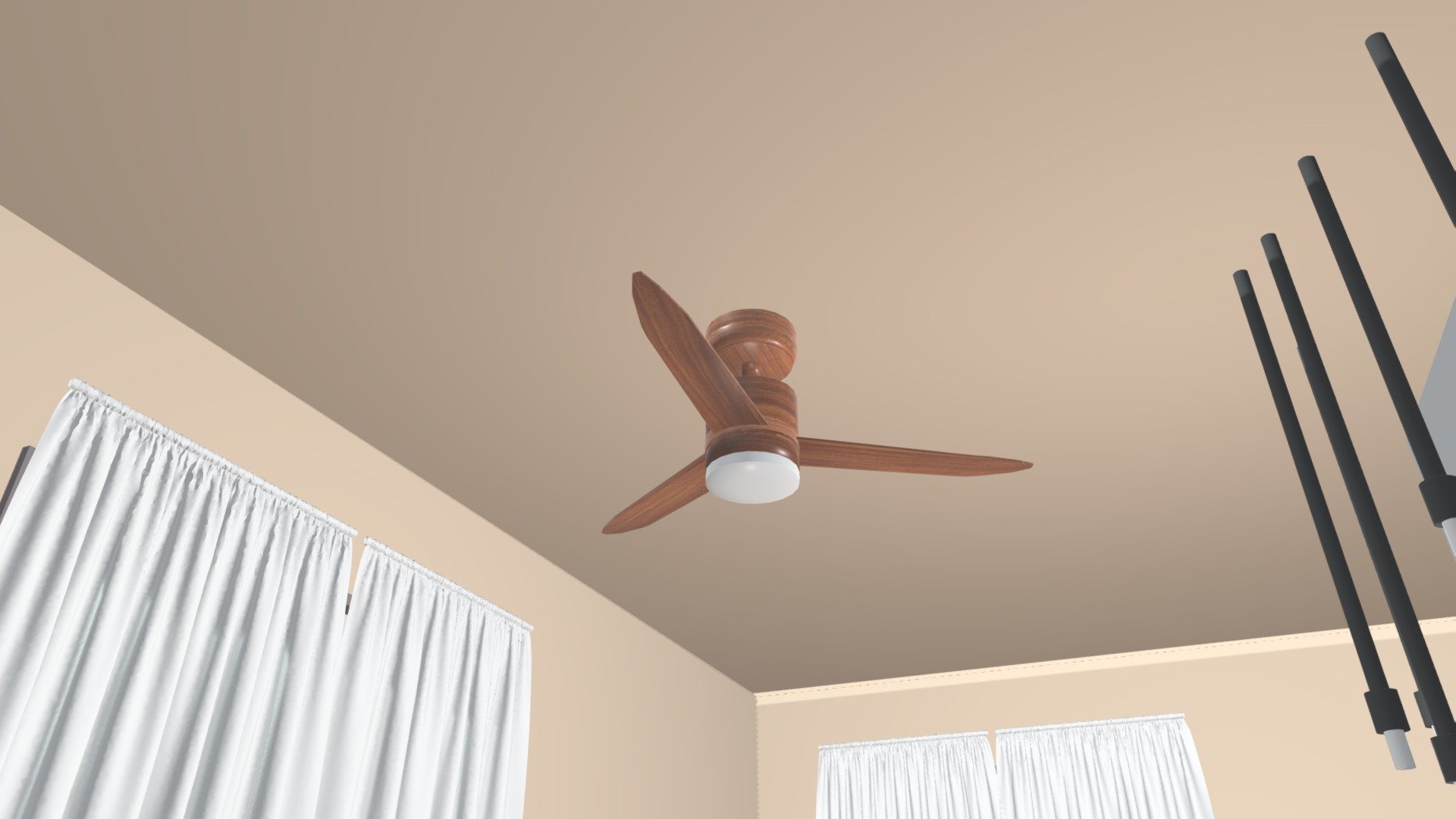 Wood F Star Fan - 3D model by nousername12 [228b9be] - Sketchfab