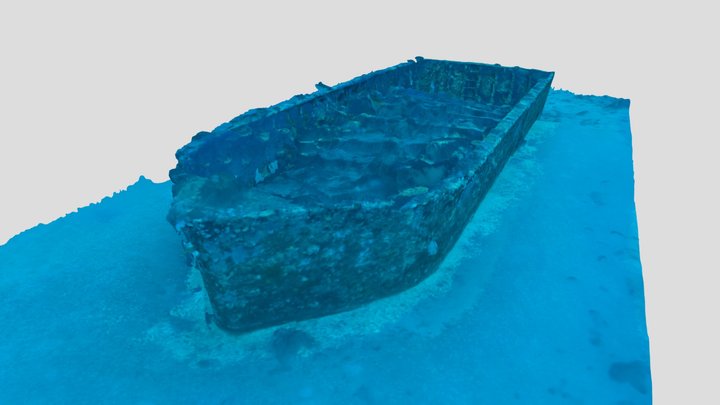 Barge Bandrele - Mayotte 3D Model