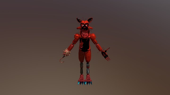 Bloodless Foxy Final Model 3D Model