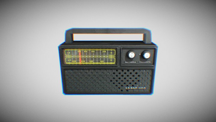 USSR Radio Hazar403 3D Model