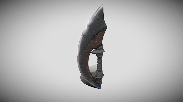 Dague fantastique 3D Model
