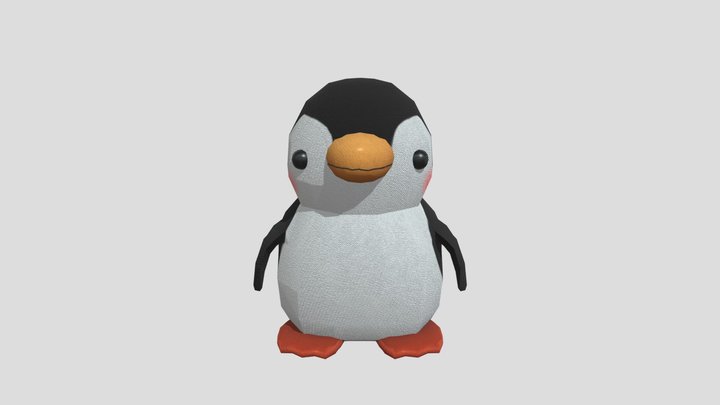 Penguin plush 3D Model