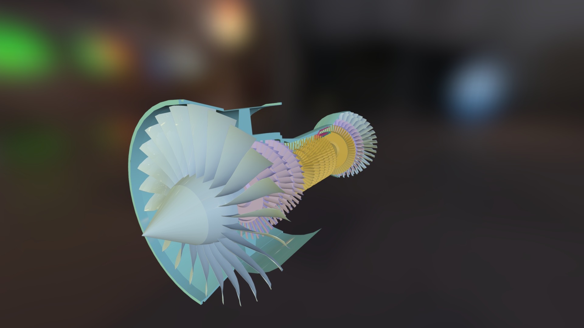 jet engine - 3D model by Ammonite (@rickharris7) [229067b] - Sketchfab