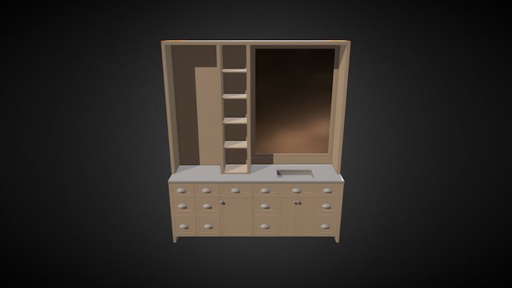 Furniture Cabinet 001 V1 0 3D Model