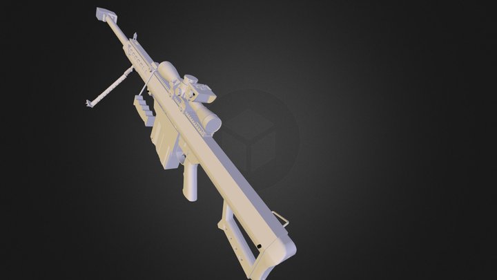 巴雷特M82A1狙击步枪 3D Model