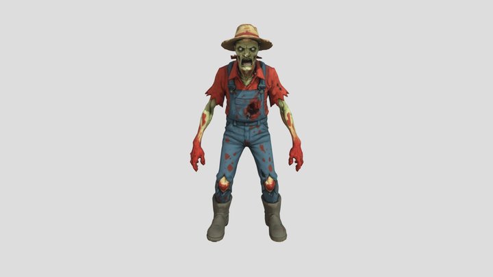 Zombie Farmer 3D Model