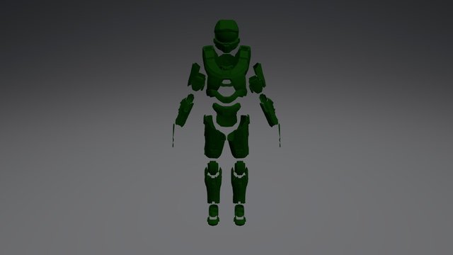 Halo 4 Master Chief By King Rahl 3D Model