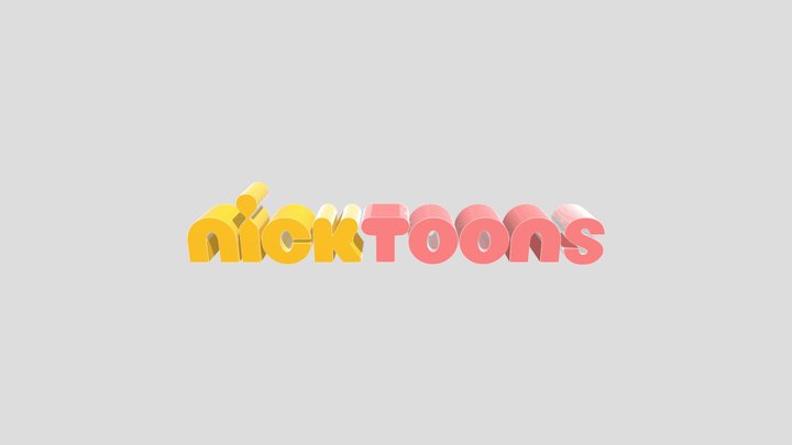 Nicktoons logo 3D Model