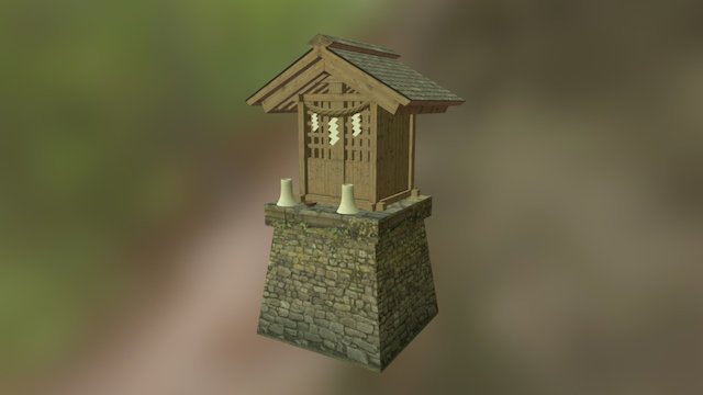 Japanese Style Shrine 3D Model