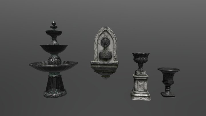 Fountains 3D Model