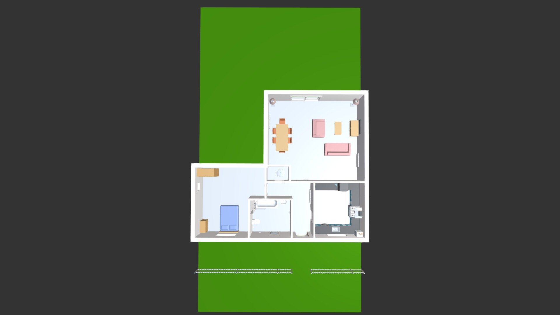 2 Bed Floor Plan Layout