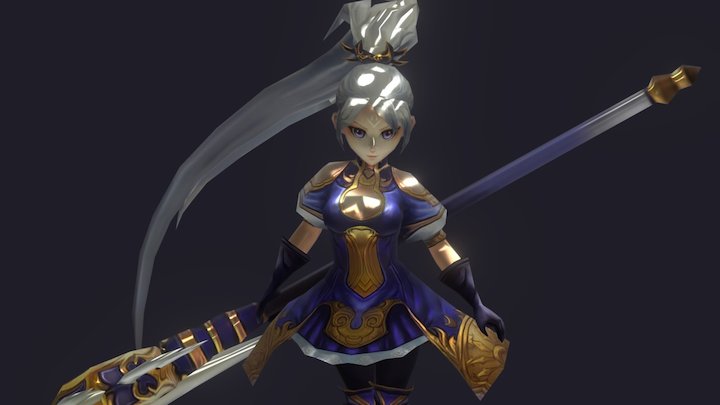 Ly_handpainting texture + modeling 3D Model