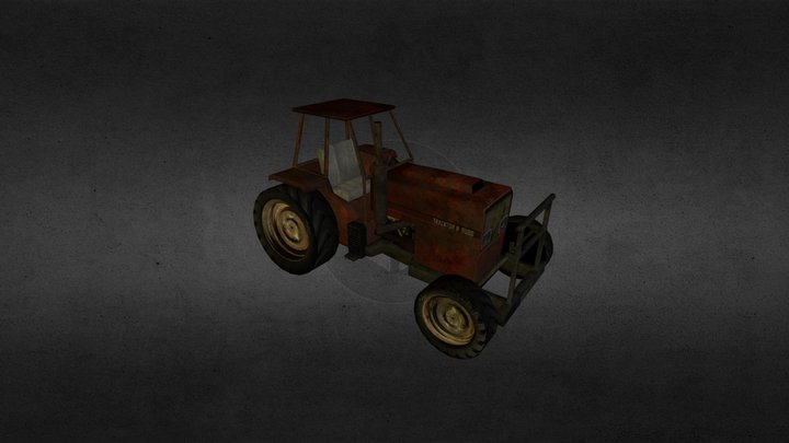 Tractor-LowPoly 3D Model